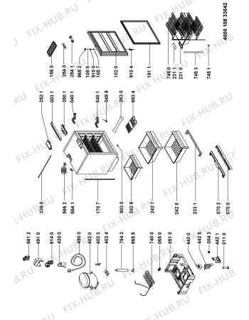 Схема №1 HZA1UK1 (F093259) с изображением Руководство для холодильника Indesit C00516328