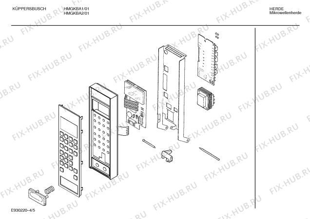 Схема №2 HMG3602GB с изображением Модуль для свч печи Bosch 00094537