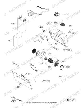 Схема №1 AKR 809 UK MR с изображением Панель для электровытяжки Whirlpool 482000093735