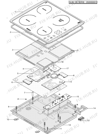 Схема №1 KTI6114BK (F025938) с изображением Дверца для электропечи Indesit C00140314