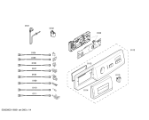 Схема №1 WM10A260EE с изображением Панель управления для стиралки Siemens 00448666