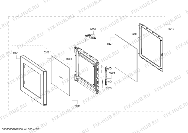 Схема №1 3WGX2029P с изображением Панель для микроволновки Bosch 00745176