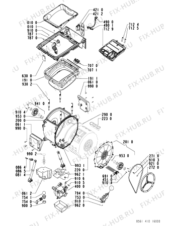 Схема №1 AWT 4103 с изображением Декоративная панель для стиралки Whirlpool 481245214031