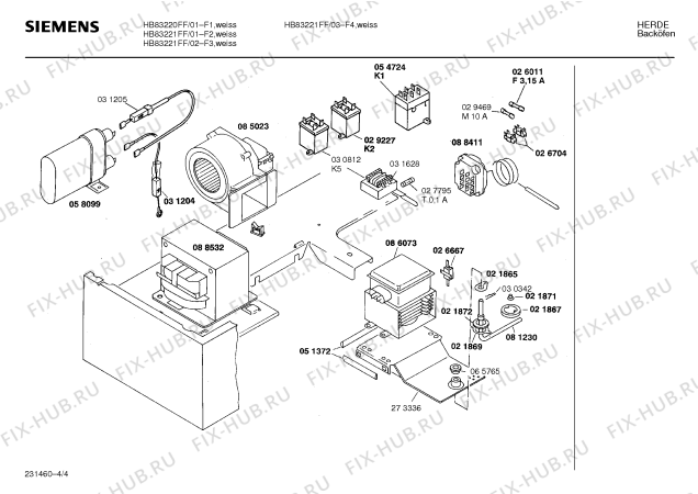 Схема №1 HB83020FF с изображением Переключатель для духового шкафа Siemens 00058940