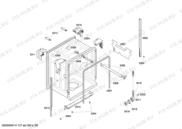 Схема №1 SHX36L16UC DLX Series с изображением Программатор для посудомойки Bosch 00499788