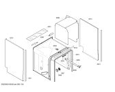 Схема №1 SGI53A05EU с изображением Передняя панель для электропосудомоечной машины Bosch 00361939