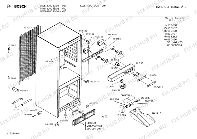 Схема №1 KGS4200IE с изображением Панель для холодильника Bosch 00213231