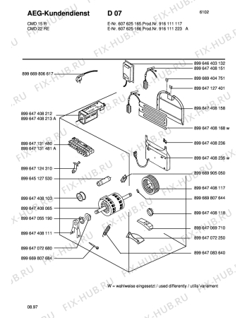Взрыв-схема стиральной машины Unknown CMD 22RE 916 111 ::: - Схема узла Section3