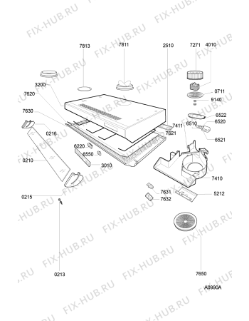 Схема №1 AKS 513 ME с изображением Обшивка для вентиляции Whirlpool 481245248289