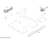 Схема №1 HBN5420UC с изображением Крышка для плиты (духовки) Bosch 00681712
