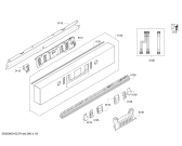 Схема №1 SMI50M05GB с изображением Передняя панель для электропосудомоечной машины Bosch 00675377