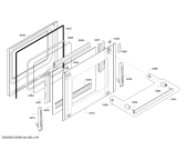 Схема №1 HBA63B251 с изображением Фронтальное стекло для плиты (духовки) Bosch 00681525
