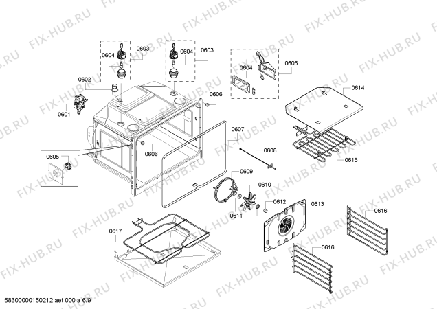 Схема №1 MED302ES с изображением Модуль управления для духового шкафа Bosch 00650427