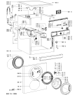 Схема №1 AWO/D 47106 с изображением Обшивка для стиральной машины Whirlpool 480111100167