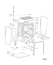 Схема №1 GSX 3000/1 с изображением Панель для посудомоечной машины Whirlpool 480140103059