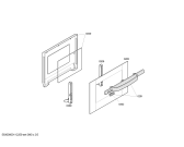 Схема №1 3HT511X с изображением Внешняя дверь для электропечи Bosch 00474632