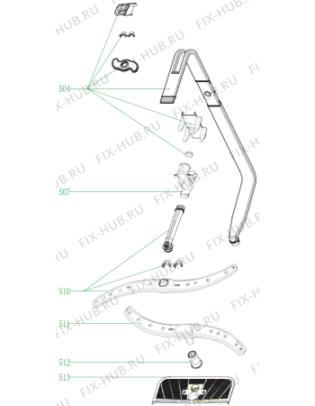 Взрыв-схема посудомоечной машины Gorenje GV63214UK (431258, WQP12-7311A) - Схема узла 05