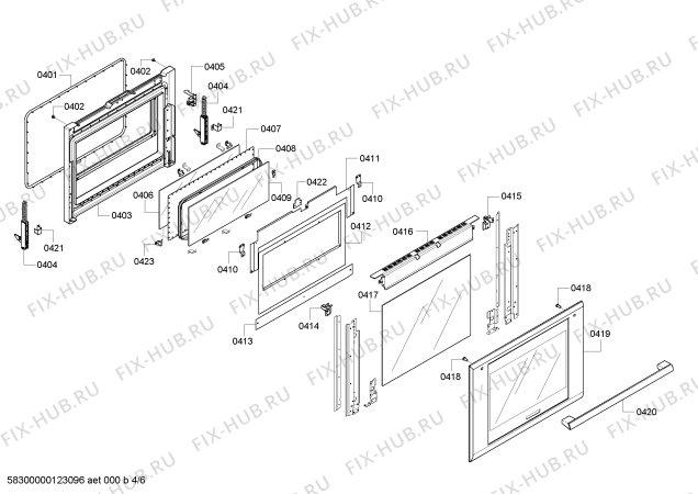 Схема №1 DM301ES с изображением Шарнир для духового шкафа Bosch 00643004