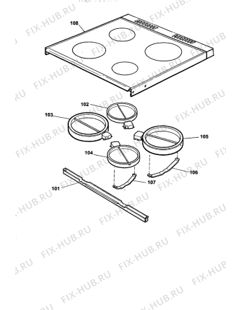 Схема №1 20718E (F035207) с изображением Переключатель для плиты (духовки) Indesit C00229922
