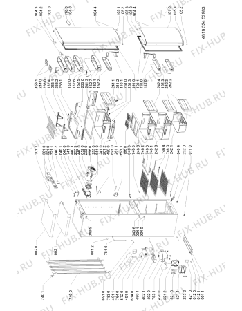 Схема №1 ARC 6680/IX с изображением Панель управления для холодильника Whirlpool 481246469213