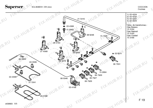 Схема №1 5CL304B с изображением Панель для духового шкафа Bosch 00215503