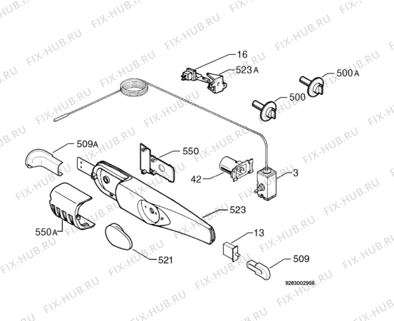 Взрыв-схема холодильника Zanussi ZD29/8DL - Схема узла Diffusor