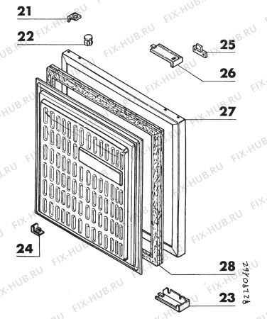 Взрыв-схема стиральной машины Rex RI800F - Схема узла Section 2