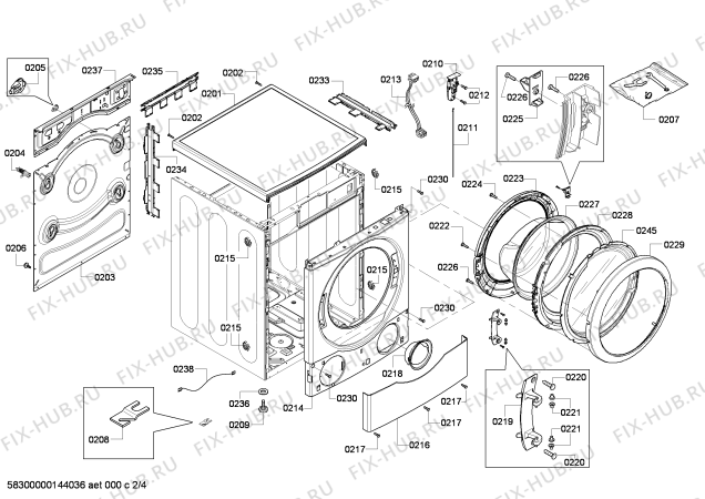 Схема №1 WFVC544CUC с изображением Кабель для стиралки Bosch 00616421