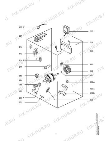 Взрыв-схема стиральной машины Aeg LTH32600 - Схема узла Electrical equipment 268