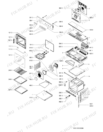 Схема №1 ESN 3483/SW с изображением Дверка для электропечи Whirlpool 481945058164