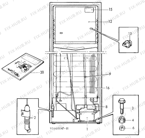 Взрыв-схема холодильника Unknown TR1221A - Схема узла C10 Cold, users manual