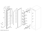 Схема №1 T18IF800SP с изображением Крышка для холодильника Bosch 00706934