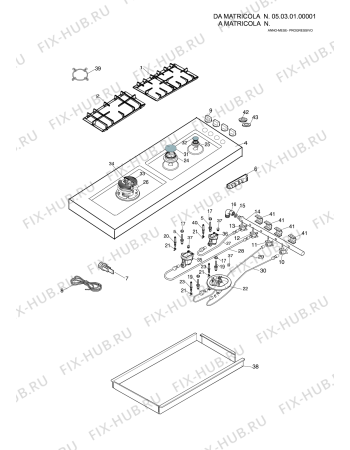 Взрыв-схема плиты (духовки) SCHOLTES B20DC120CS (F036417) - Схема узла