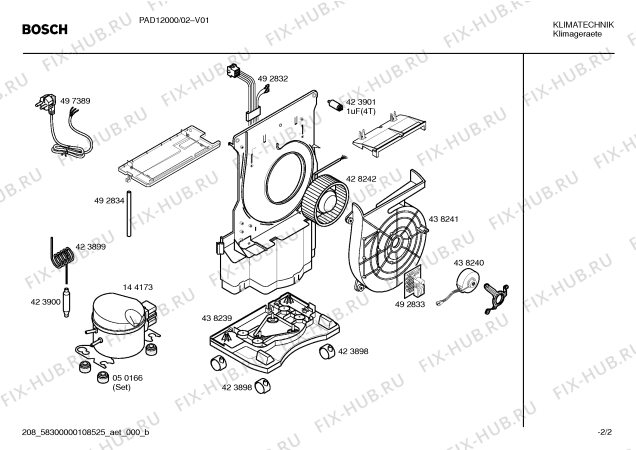 Схема №1 PAD12000 с изображением Компрессор для дистиллятора воздуха Bosch 00144173