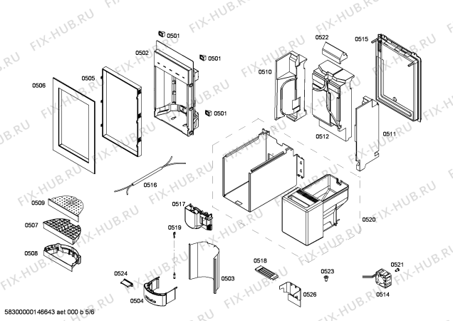Схема №1 FID18MIIL7 с изображением Монтажный набор для холодильной камеры Bosch 00676852