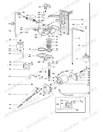 Схема №1 CAFELIER 1910 NEW с изображением Часть корпуса для электрокофеварки DELONGHI SC6904110