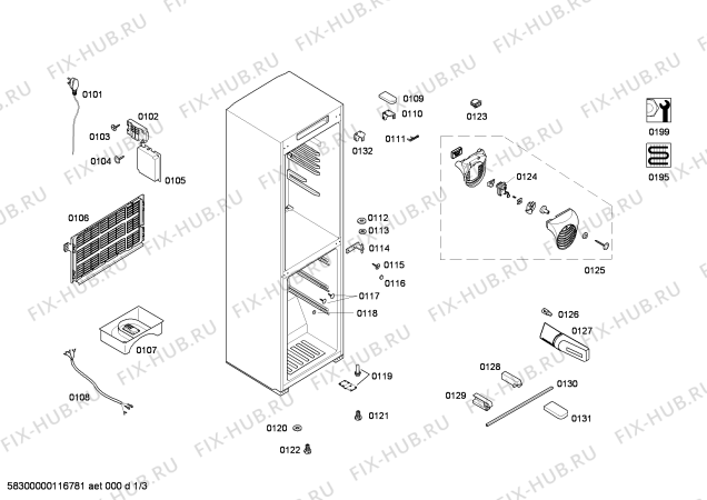 Схема №1 KG19V60TI с изображением Дверь для холодильника Siemens 00244135