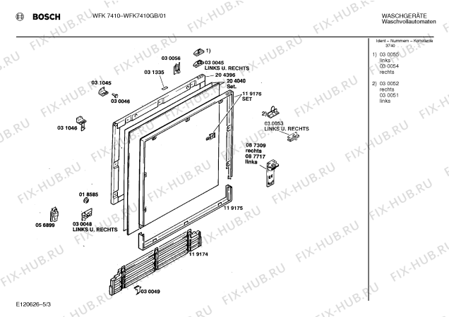 Схема №1 WFK7410GB WFK7410 с изображением Панель управления для стиралки Bosch 00273680