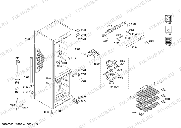 Схема №1 3KEB5601 с изображением Дверь для холодильника Bosch 00248344