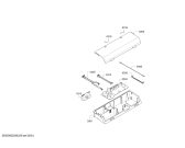 Схема №1 DWF97RV20 Bosch с изображением Стеклянная полка для электровытяжки Bosch 00716760