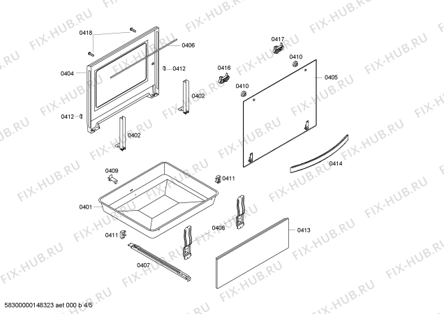 Схема №2 HS340202E с изображением Набор кнопок для духового шкафа Bosch 00611695