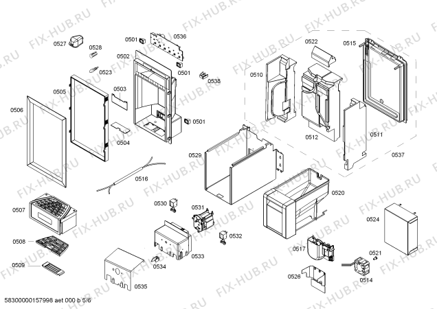 Схема №1 CIW24M1IL5 с изображением Конденсатор для холодильника Bosch 00687139