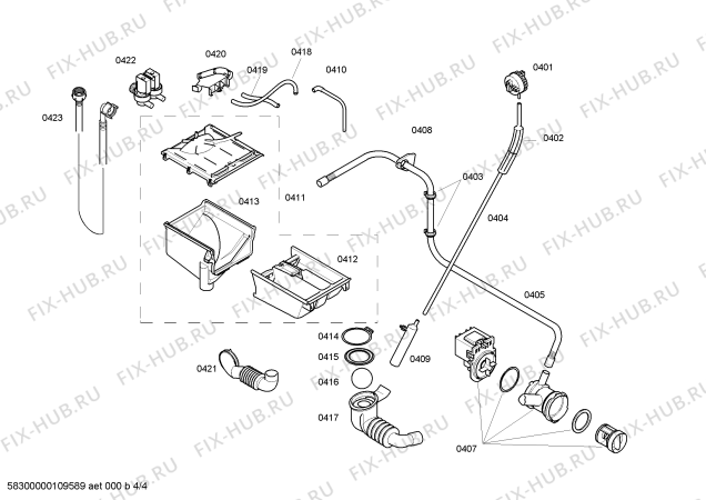 Схема №1 WM08G260IN с изображением Модуль управления для стиралки Siemens 00444837