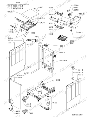 Схема №1 WAT Sensitive 30 Di с изображением Модуль (плата) для стиралки Whirlpool 481075165936