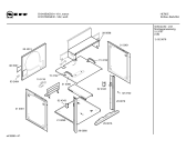 Схема №1 B1910W0GB с изображением Панель управления для плиты (духовки) Bosch 00299097