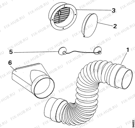 Взрыв-схема кондиционера Arthurmartinelux CL2201-1 - Схема узла Accessories