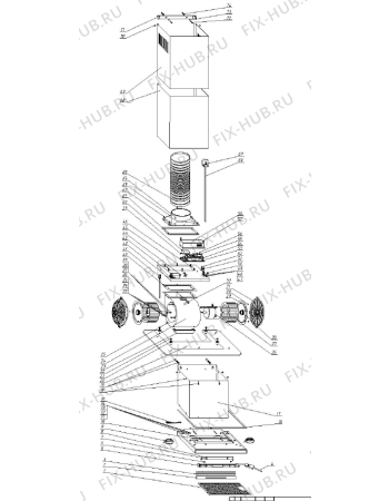Взрыв-схема вытяжки Asko CW4631G EU (342609, HEE61) - Схема узла 02
