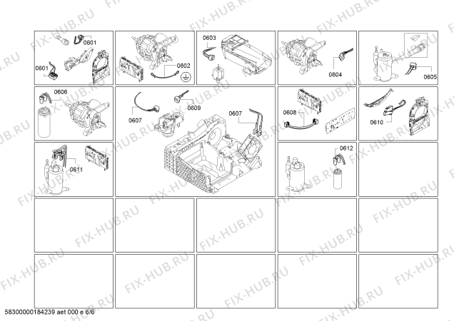 Схема №1 WT45W560TR iQ700 selfCleaning condenser с изображением Силовой модуль запрограммированный для сушилки Siemens 00634424