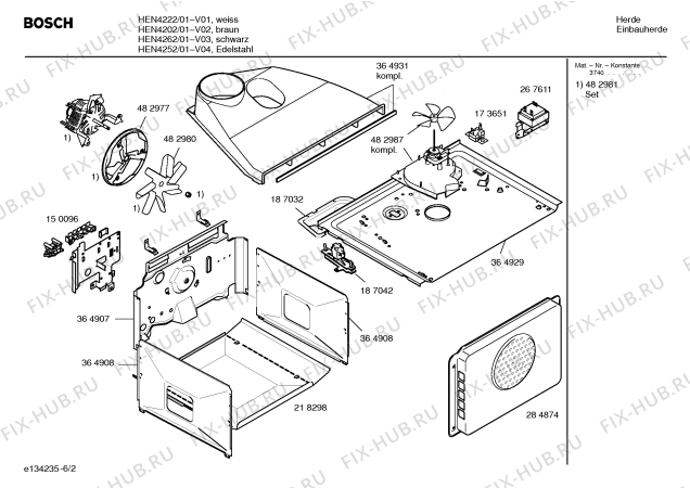 Схема №1 HEN5762 с изображением Ручка переключателя для плиты (духовки) Bosch 00188086