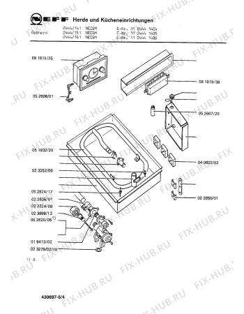 Схема №1 1311446131 1440/41W с изображением Планка для духового шкафа Bosch 00112876